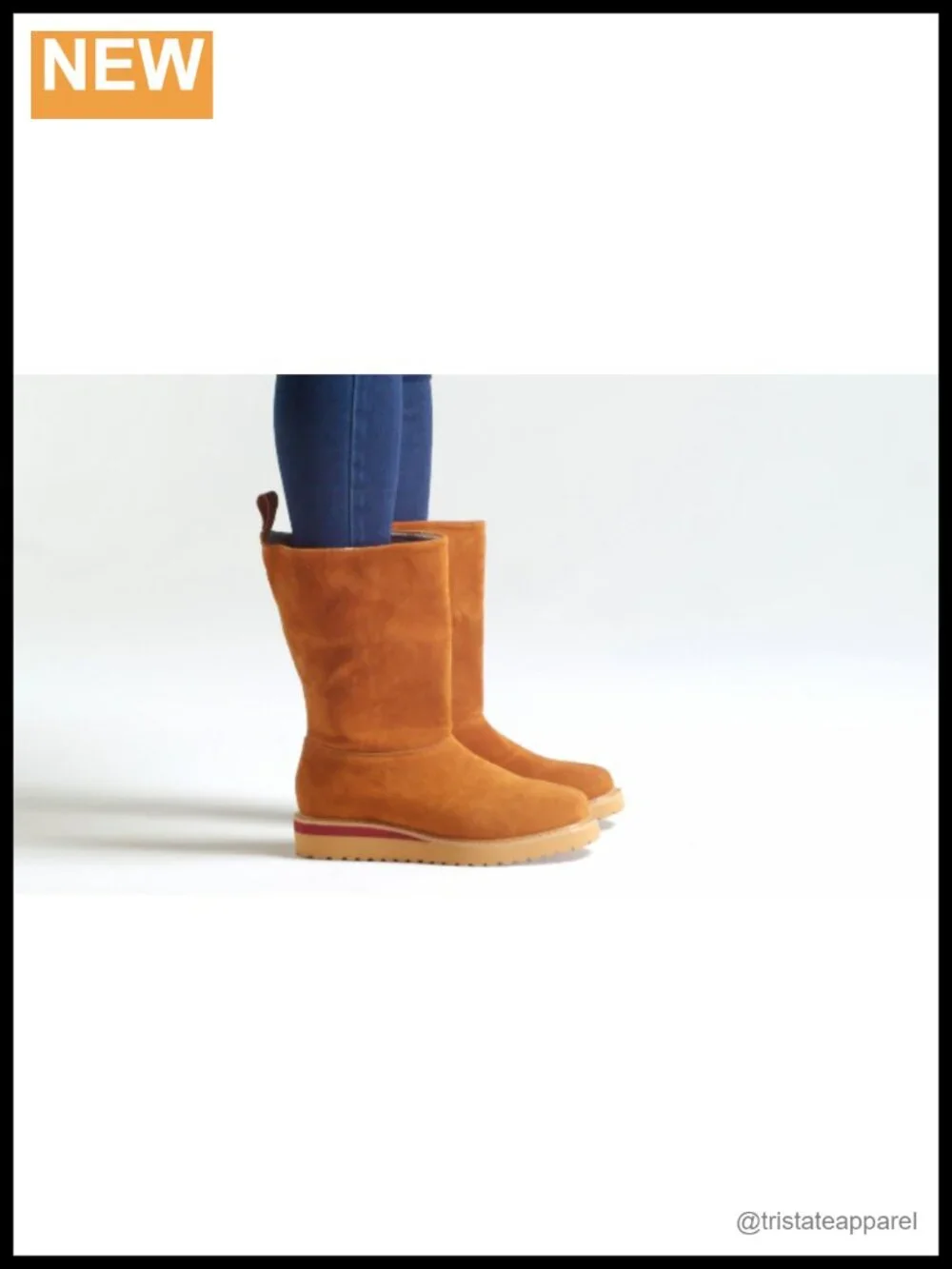 Women's Mid-Calf Pull-On Boots Faux Suede Faux Fur Lining Memory Foam